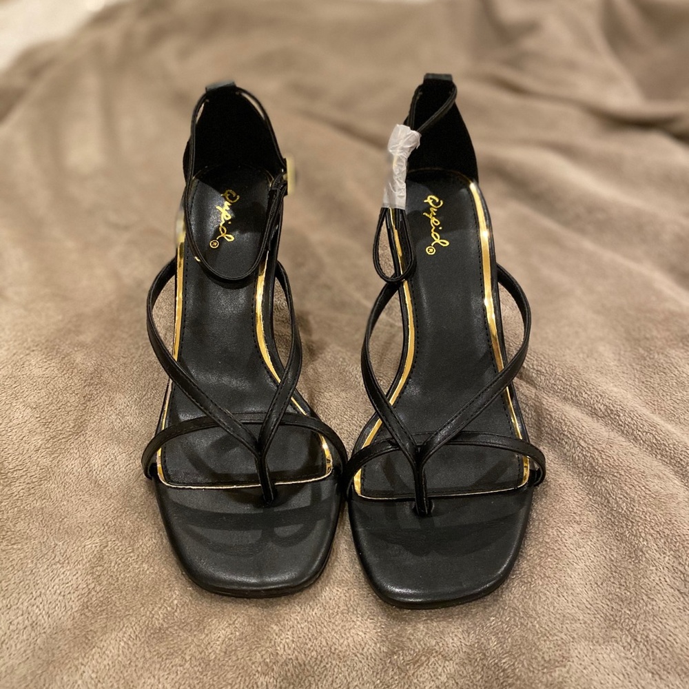 Multi Strap Low Heel Sandal